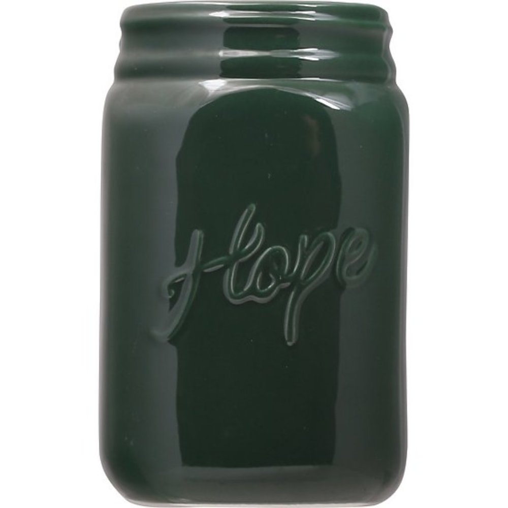 Debi Lilly Uplifting Ceramic Mason Jar Vase 6" tall